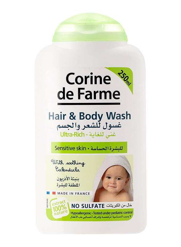 

Corine De Farme Hair & Body Wash, 250ml, White