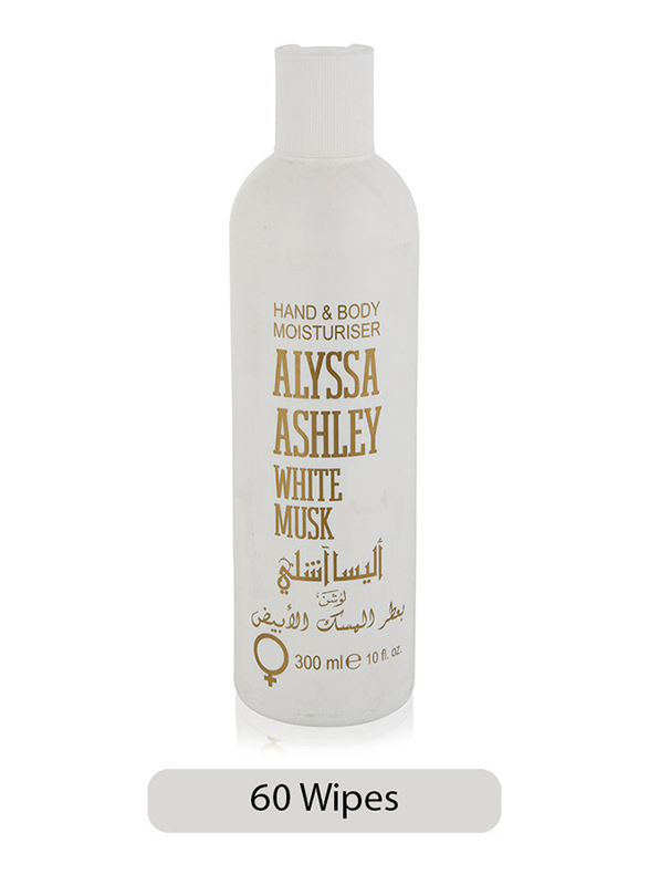 Alyssa Ashley White Musk Hand & Body Moisturizer, 300ml