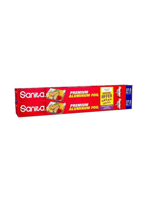 

Sanita Premium Embossed Aluminium Foil, 2 Pieces