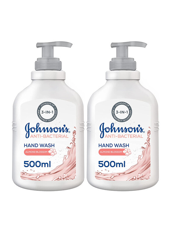 

Johnson's Almond Blossom Anti-Bacterial Hand Wash, 2 x 500ml