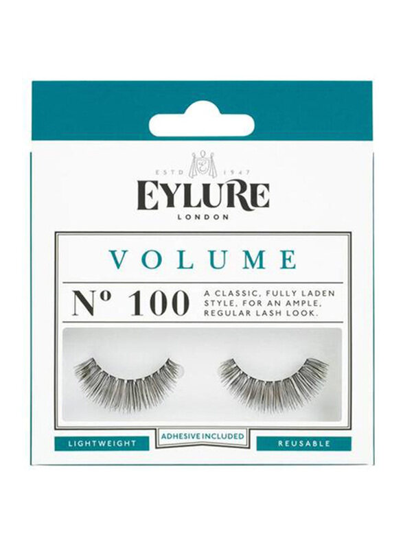 

Eylure Volume Strip Lashes, No. 100, Black