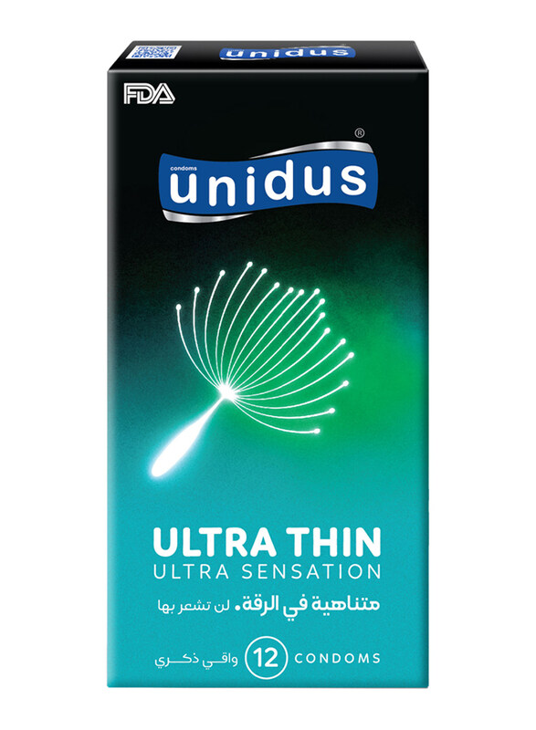 

Unidus Ultra Thin Condom, 12 Pieces