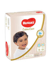 Huggies Extra Care Diapers, Size 6, 15+ Kg, 28 Count