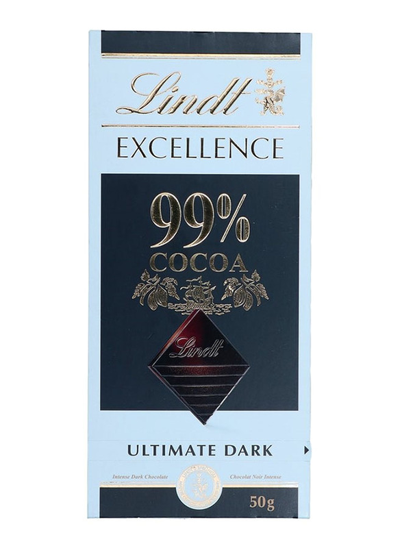 Lindt Excellence Dark 99% Cocoa Chocolate, 50g