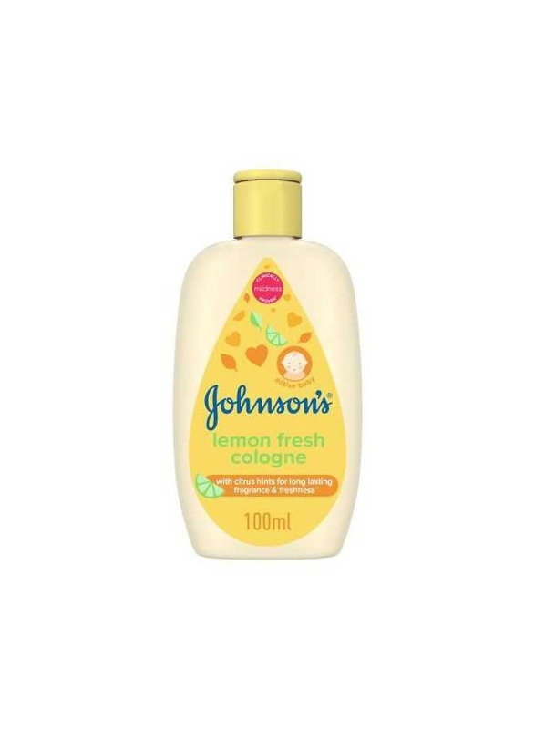 Johnson's 100ml Lemon Fresh Cologne, Newborn, Yellow