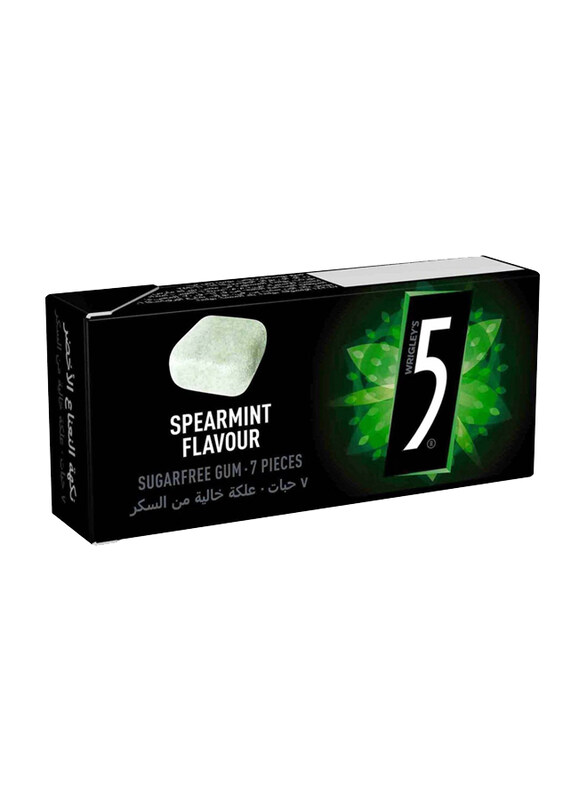 

Wrigley's 5 Spearmint Flavour Sugar Free Chewing Gum with Sweeteners, 14.4g