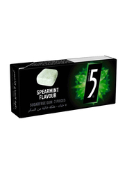 Wrigley's 5 Spearmint Flavour Sugar Free Chewing Gum with Sweeteners, 14.4g