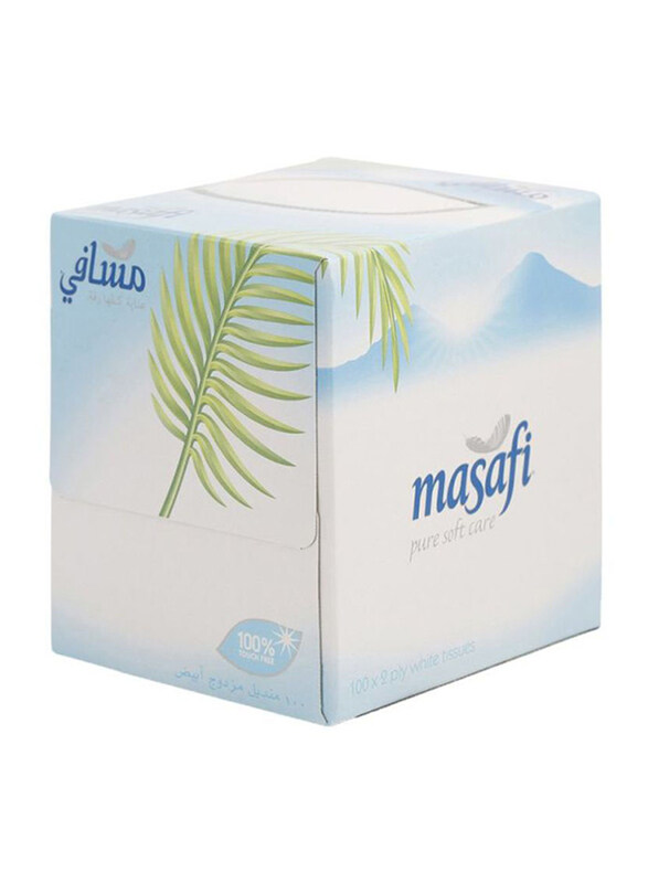 

Masafi Boutique White Tissue, 100 Sheets x 2 Ply