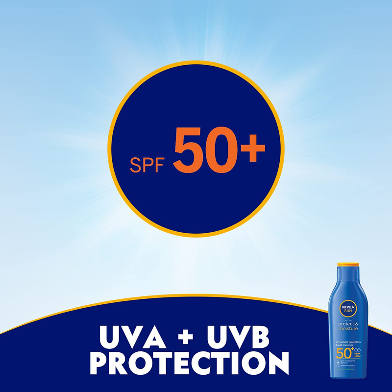 Nivea Protect & Moisture SPF 50+ Sun Lotion, 200ml