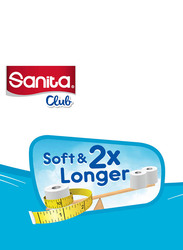 Sanita Club Plain Toilet Tissue Rolls, 10 Rolls x 360 Sheets