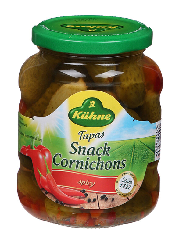 

Kuhne Tapas Snack Cornichons Spicy Pickle, 330g
