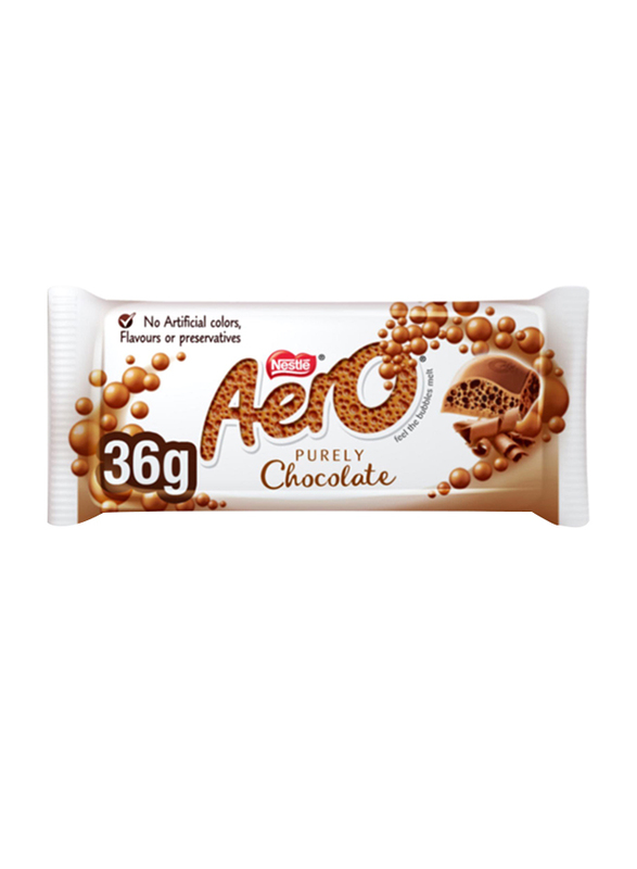 Nestle Aero Medium Milk Chocolate Bar, 36g