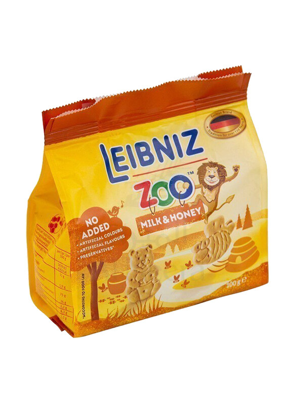 

Leibniz Zoo Biscuits with Milk & Honey, 100g