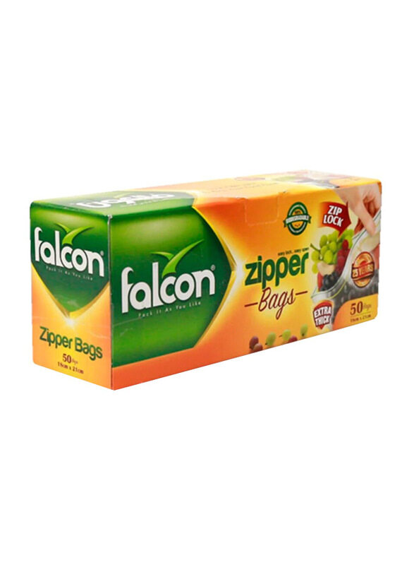 

Falcon Freezer Zipper Bag, 18 x 21cm, 50 Pieces