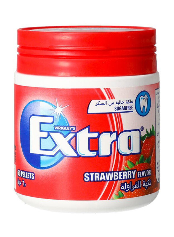 

Wrigley's Extra Strawberry Flavour Chewing Gum Bottle, 84g