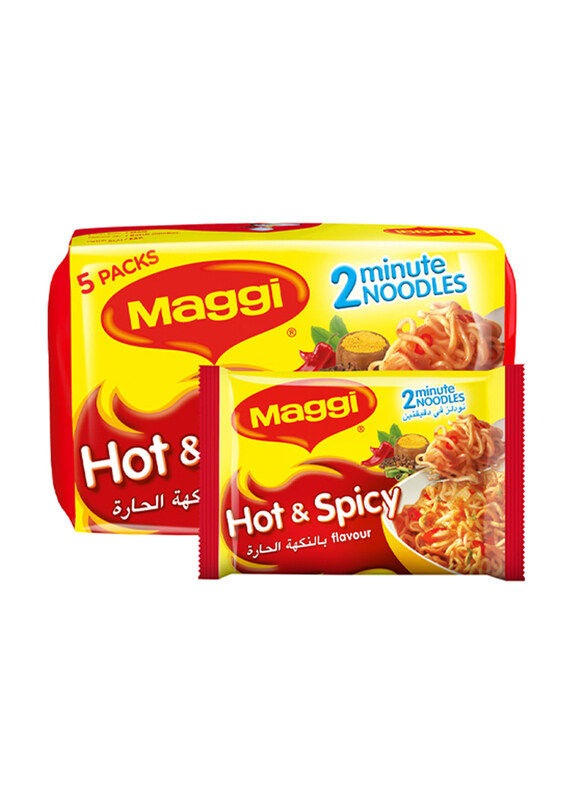 

Maggi Noodles Hot & Spicy, 5 x 78g