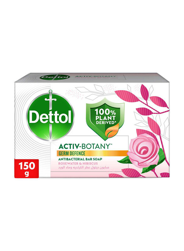 

Dettol Activ-Botany Rose & Hibiscus Soap, 150g