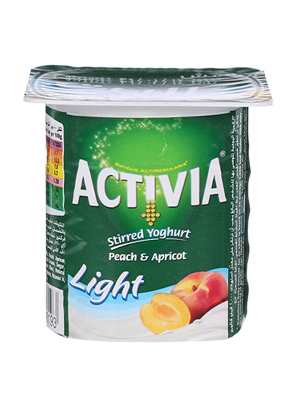 

Activia Light Peach & Apricot Stirred Yoghurt, 120g