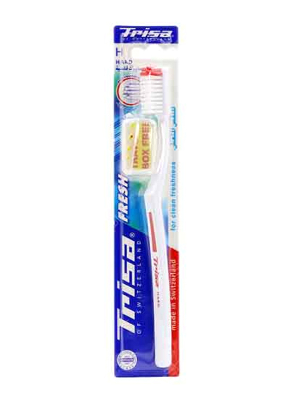 

Trisa Fresh Hard Tooth Brush, White