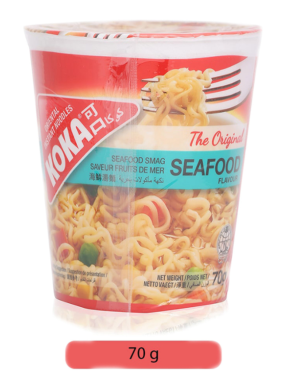 Koka Seafood Flavor Instant Noodles, 70g