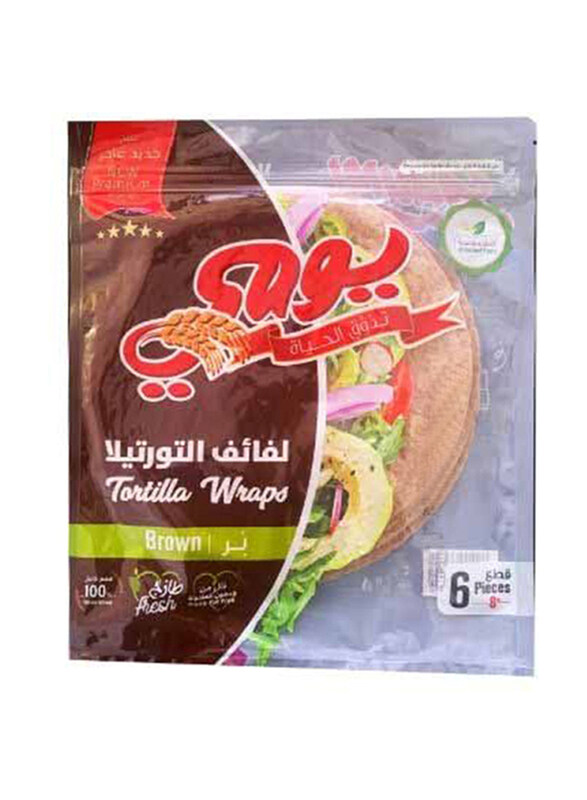 

Yaumi Fresh Brown Tortilla Wraps, 240g
