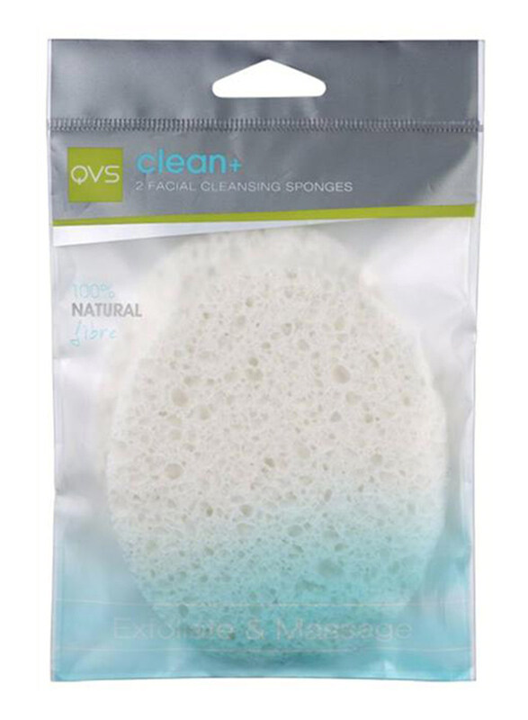 

QVS Facial Cleansing Sponge, White