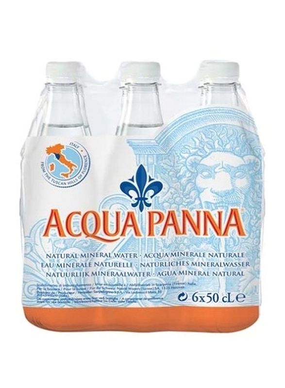 Acqua Panna Natural Mineral Water, 6 Bottles x 500ml