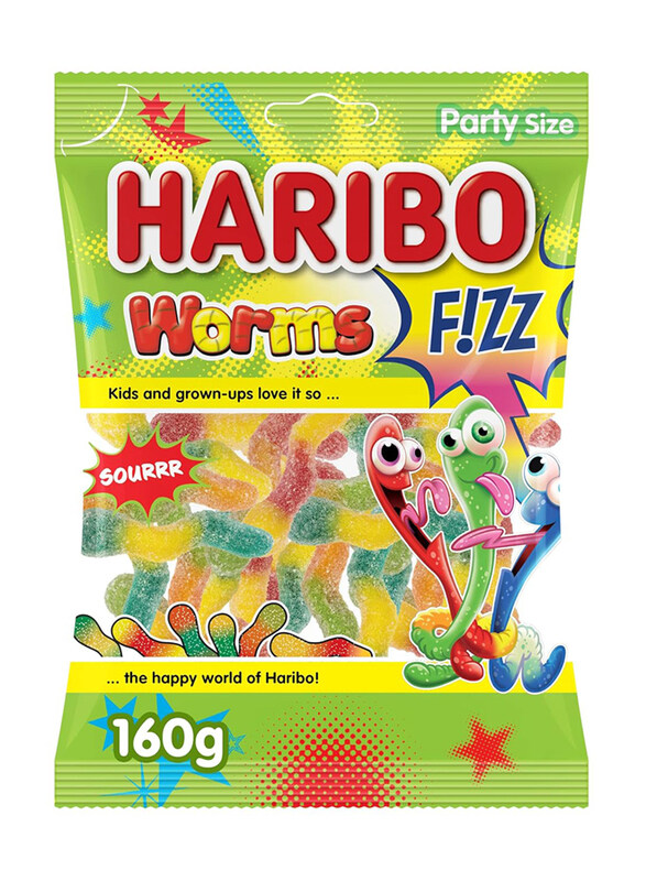 

Haribo Worms Sour Gummies Candies, 160g