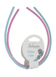 Xcluzive Shell Alice Bands for All Hair Types, 2 Pieces