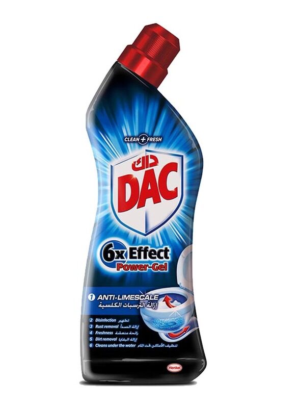 

DAC 6x Effect Anti Limescale Power-Gel Toilet Cleaner, 750ml