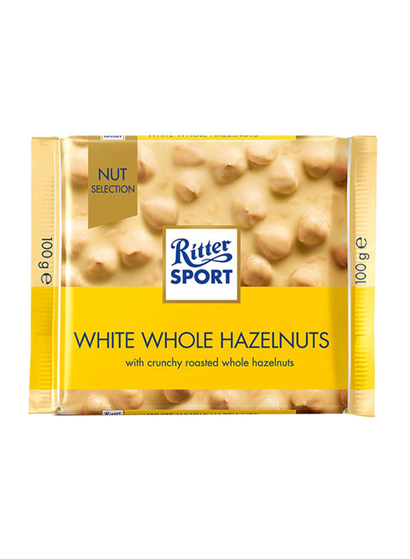 Ritter Sport White Whole Hazelnuts, 100g