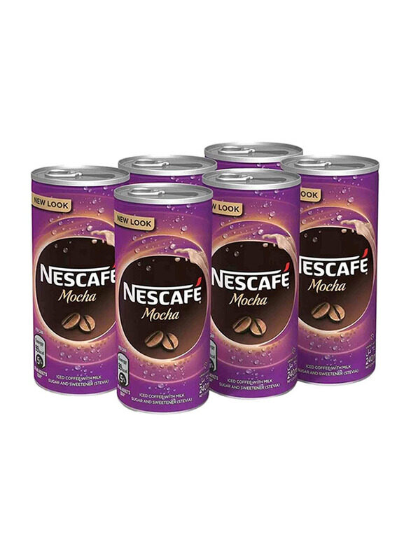 

Nescafe Mocha Milk Coffee, 6 Cans x 240ml