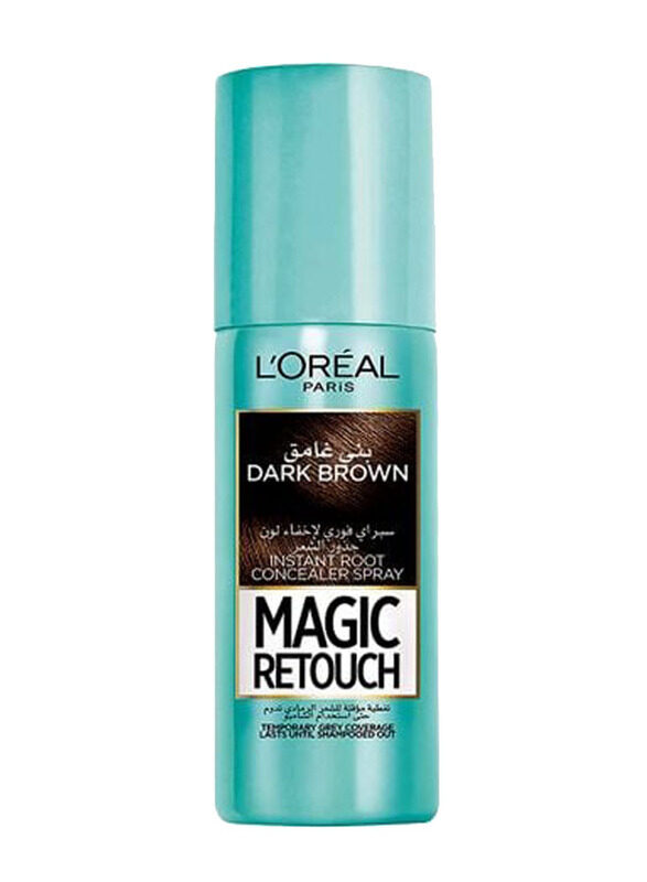 

L'Oreal Paris Magic Retouch Instant Root Concealer Spray for All Hair Types, 75ml, Dark Brown