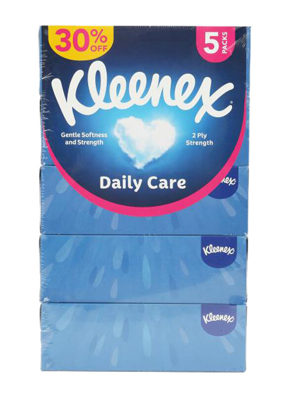 

Kleenex Daily Care Tissue, 2 Ply, 5 x 150 Sheets