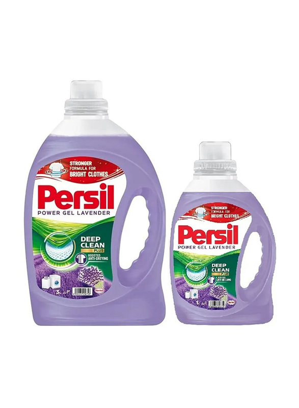 Persil Power Gel Lavender Laundry Detergent, 2.9 Liters + 1 Liter