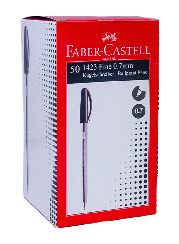 

Faber-Castell 50-Piece Ballpoint Pen Set, 0.7mm, Black