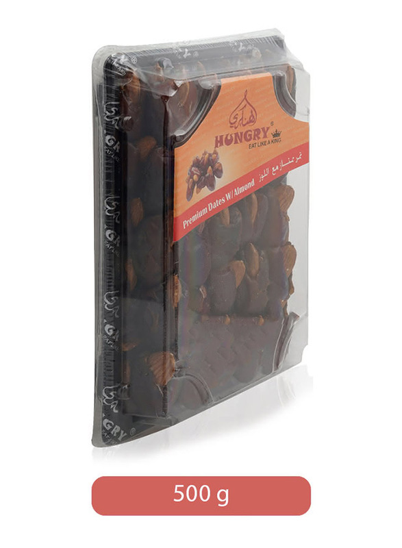 Hungry Premium Dates with Almonds, 500g