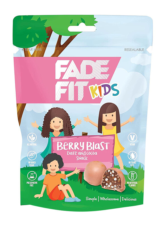 

Fade Fit Kids Berry Blast Date and Cocoa Snack, 48g