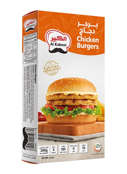 Al Kabeer Frozen Chicken Burgers, 4 Piece, 200g