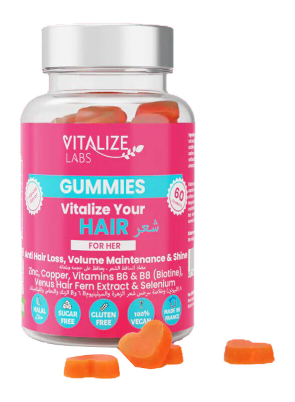 

Vitalize Tropical Flavor Your Hair, 60 Gummies