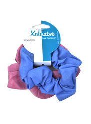 Xcluzive 2-Piece Scrunchies Ponytailers Headbands, Multicolour