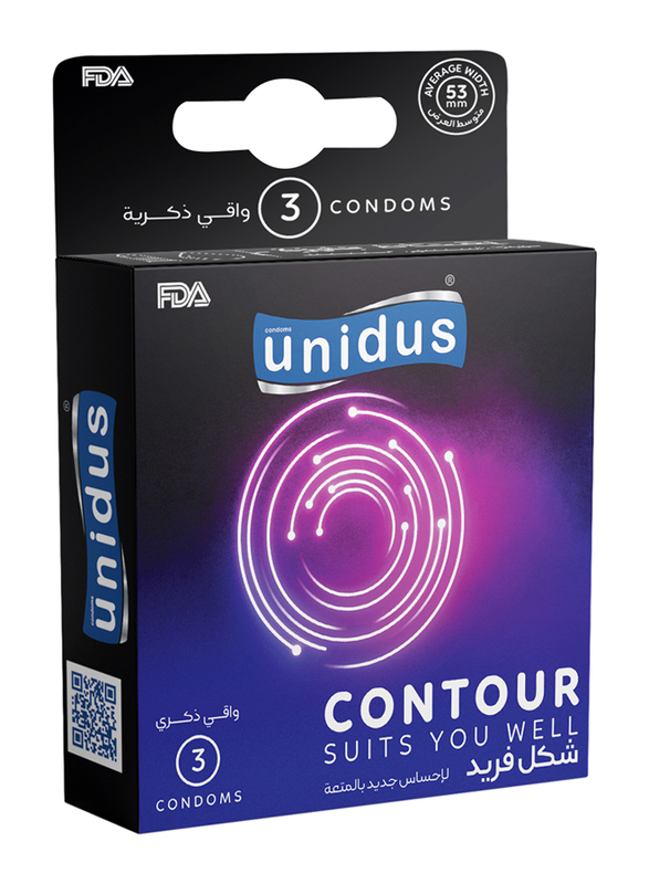 

Unidus Contour Condom, 3 Pieces