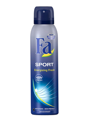 Fa Sport Energizing Fresh Deodorant Body Spray for Men, 150 ml