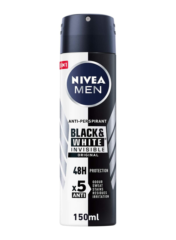 Nivea Men Black & White Original Deodorant Spray, 150ml