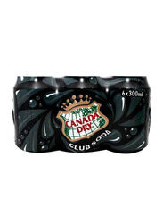 Canada Dry Club Soda, 6 Can x 300ml