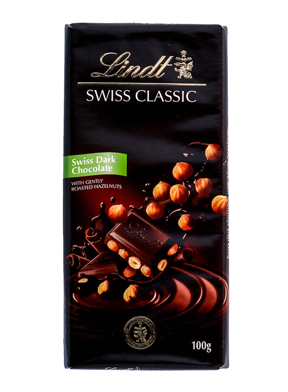 Lindt Dark Hazelnut Chocolate, 100g