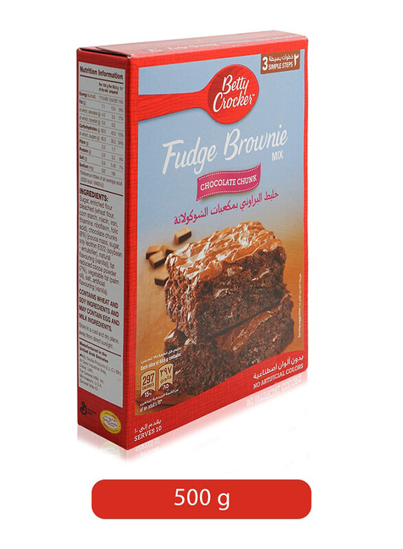 

Betty Crocker Chocolate Chunk Supreme Brownie Mix, 500g