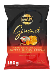 Lays Gourmet Sweet Chili & Sour Cream Kettle Potato Chips, 180g
