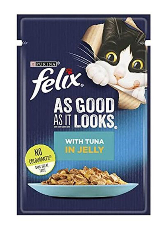 

Purina Felix As Good As It Looks Tuna in Jelly Wet Food for Cats, 85g