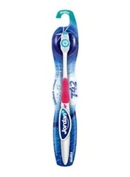 Jordan T42 Toothbrush, White/Red, Soft